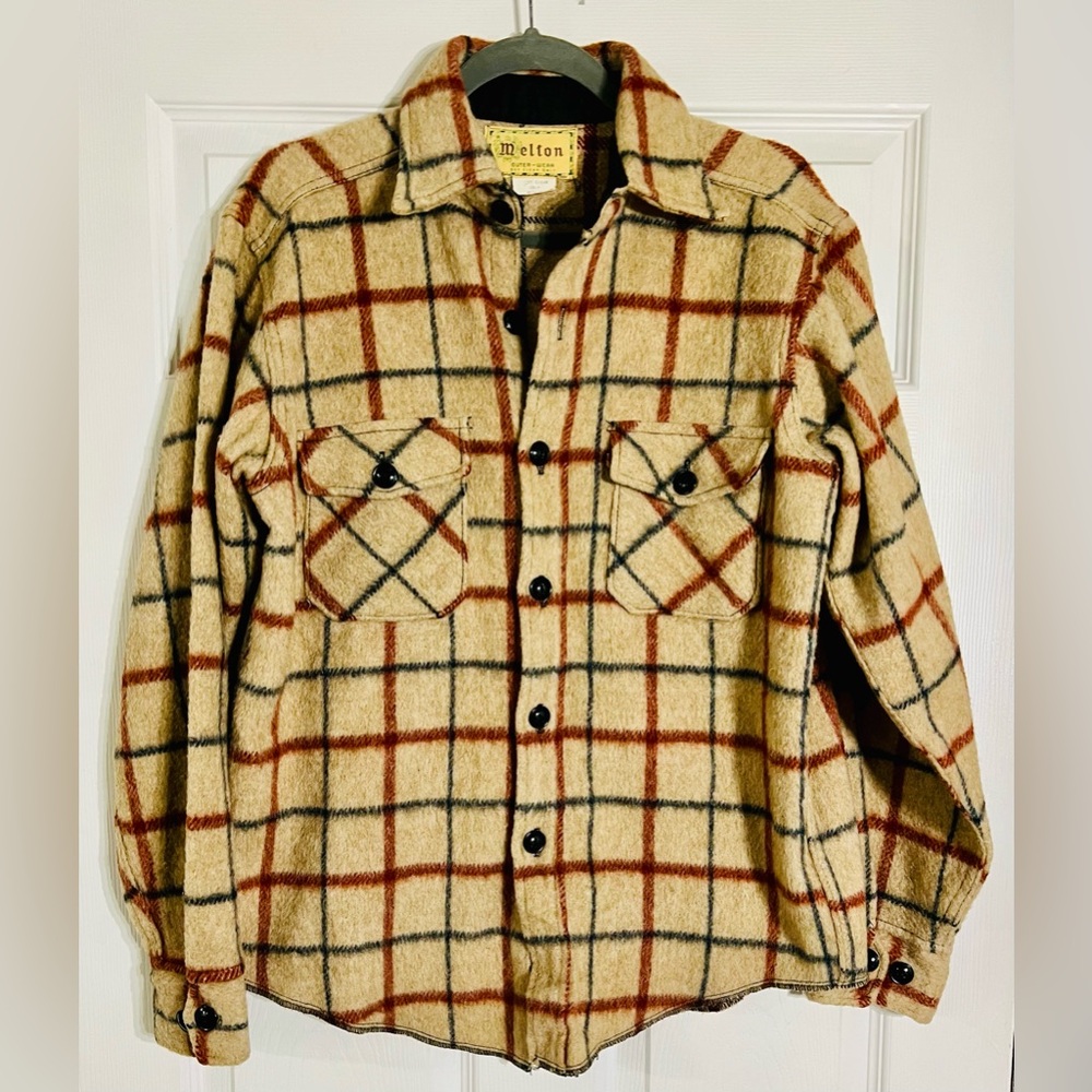 Vtg Melton Wintermaster Wool Mackinaw Jacket